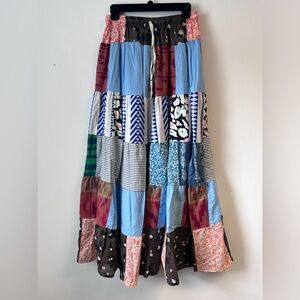-new- ASHLEY TAYLOR Boho Patchwork Skirt